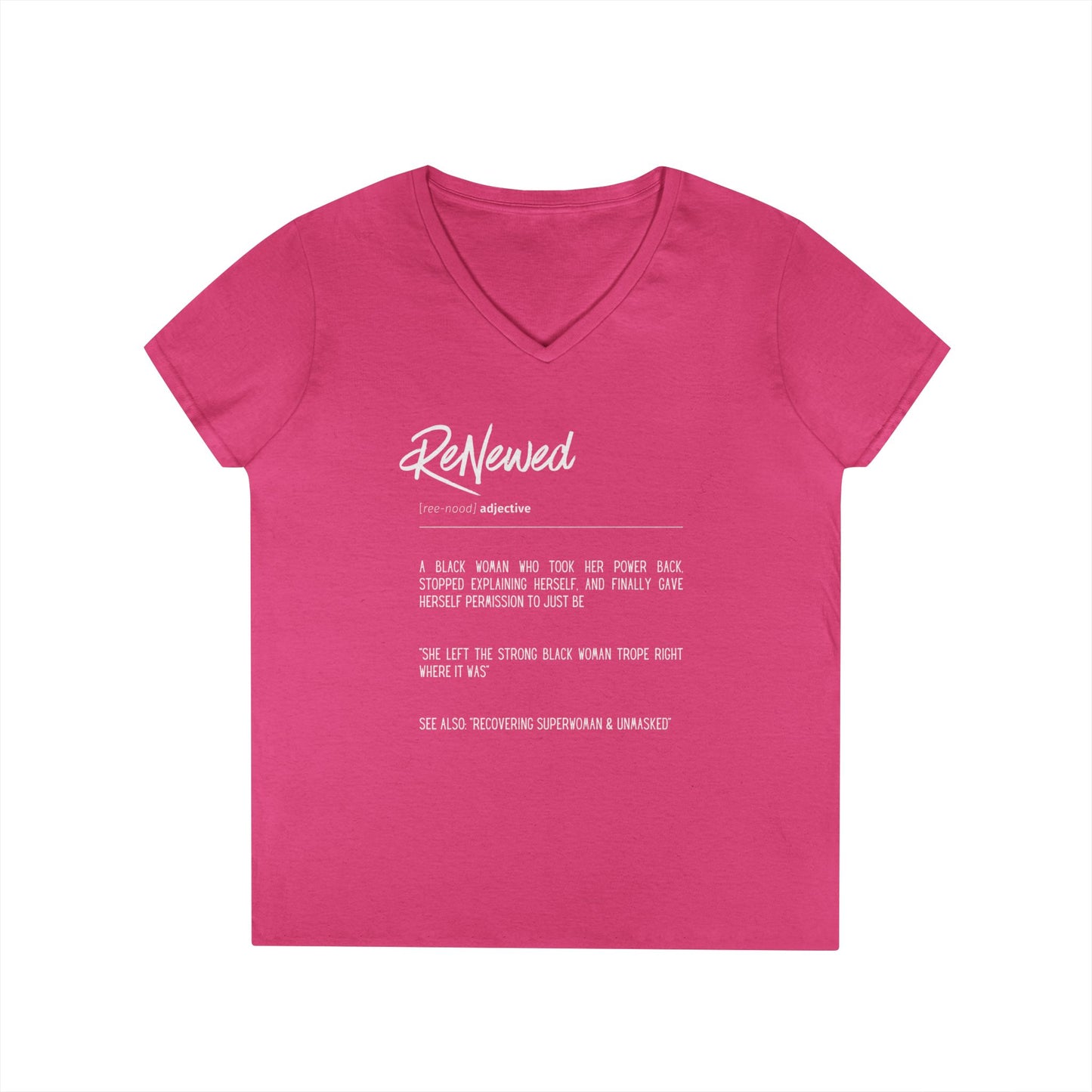 ReNewed Ladies' V-Neck T-Shirt