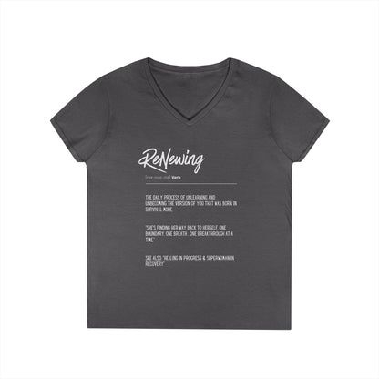 "ReNewing" V-Neck T-Shirt