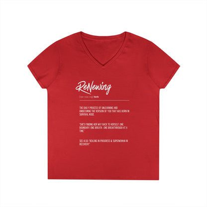 "ReNewing" V-Neck T-Shirt