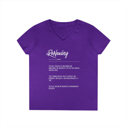 "ReNewing" V-Neck T-Shirt