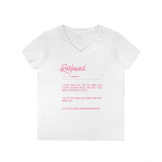 ReNewed Ladies' V-Neck T-Shirt