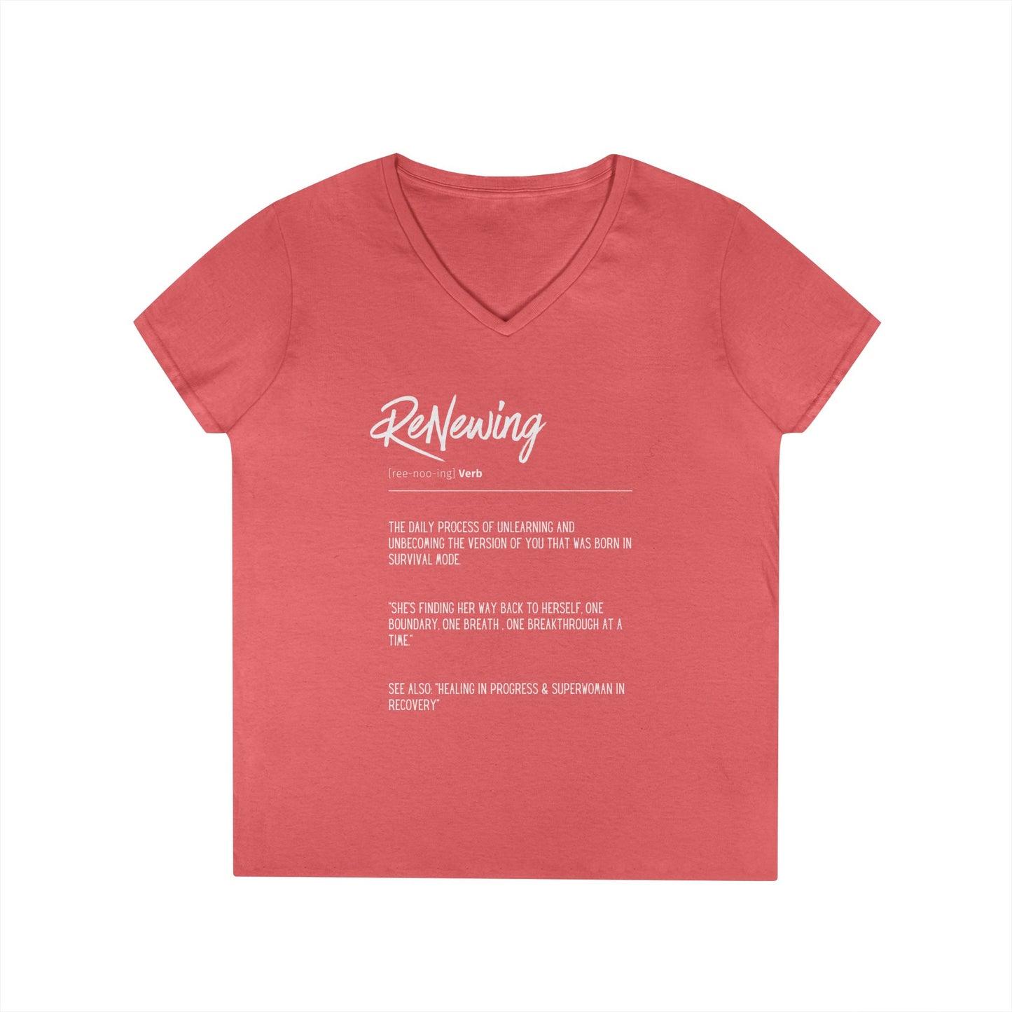 "ReNewing" V-Neck T-Shirt