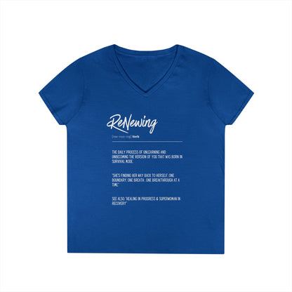 "ReNewing" V-Neck T-Shirt