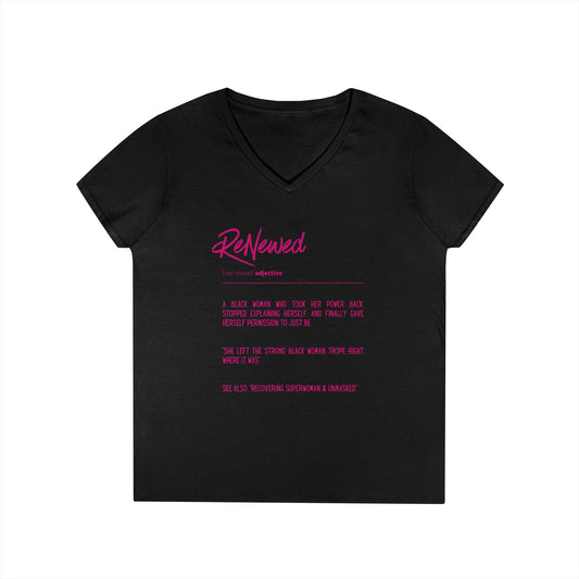 ReNewed Ladies' V-Neck T-Shirt